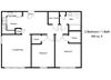 2 Bedroom Floor Plan